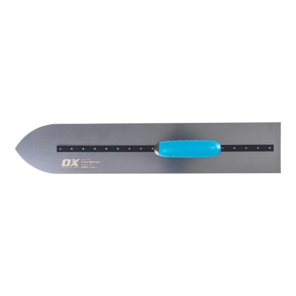 Ox Pro S/S Pointed Finishing Trowel 4.5 Inch/105mm x 600mm