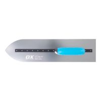 Ox Pro S/S Pointed Finishing Trowel 4.5Inch/ 105mm x 450mm