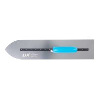 Ox Pro S/S Pointed Finishing Trowel 4.5Inch/ 105mm x 500mm