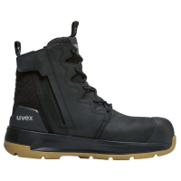 Uvex 3 x-flow zip black/tan sole work boot